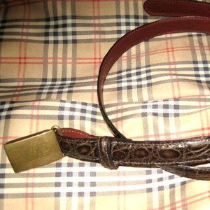 ❤️GOLDEN GOOSE DELUXE BRAND (GGDB) Venice Genuine Crocodile Belt - Size L